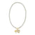 Gold & Diamond Angel Heart Moonstone Necklace