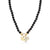 Gold & Enamel Luck & Protection Ebony Necklace