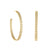 Gold & Diamond Large Marquise Eye Hoops