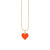 Gold & Enamel Small Heart Charm