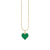 Gold & Enamel Small Heart Charm