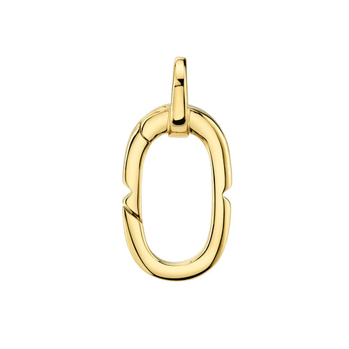 Pure Gold Oval Link Clip