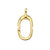 Pure Gold Oval Link Clip