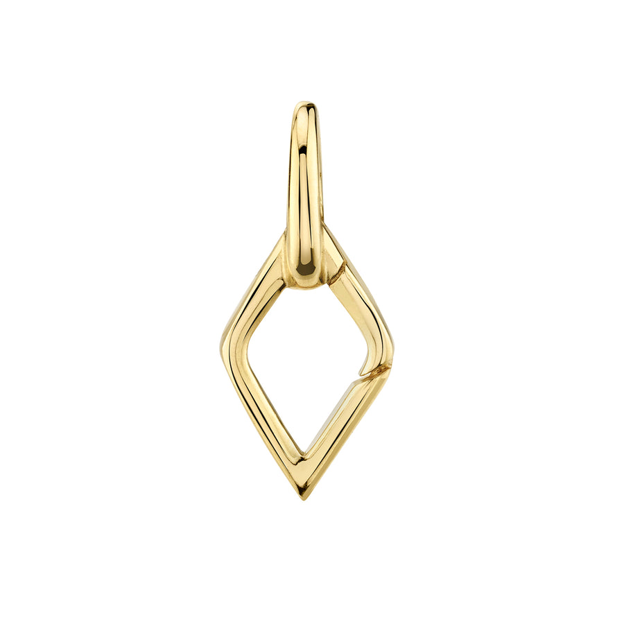 Pure Gold Evil Eye Link Clip - Sydney Evan Fine Jewelry