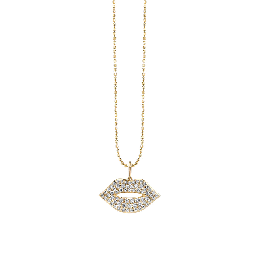 Gold & Diamond Lips Charm - Sydney Evan Fine Jewelry