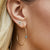 Gold & Enamel Small Eye Stud