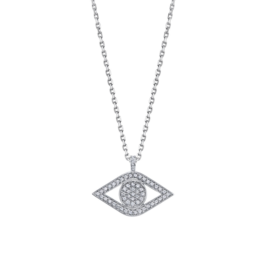 Gold & Diamond Extra Large Eye Charm - Sydney Evan Fine Jewelry