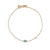 Gold & Turquoise Mini Enamel Evil Eye Bracelet