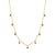 Gold & Gemstone Marquise Fringe Necklace