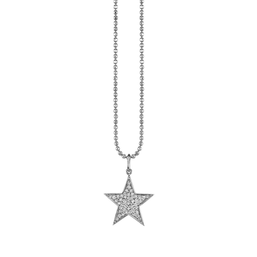 Gold & Diamond Medium Star Charm - Sydney Evan Fine Jewelry