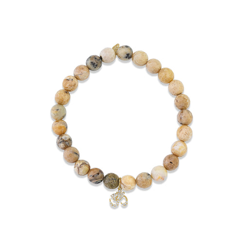 Men's Collection Gold & Diamond OM on African Opal