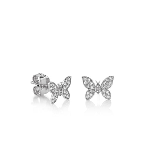 Kids Collection Gold & Diamond Tiny Butterfly Stud