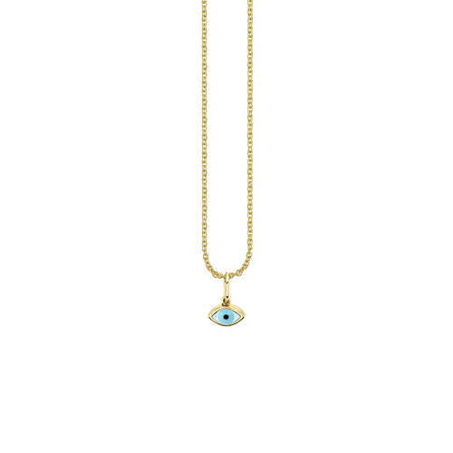 Kids Collection Gold & Enamel Eye Necklace