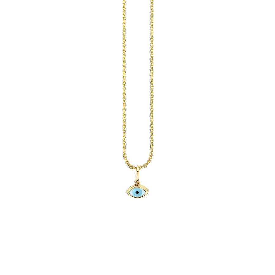 Kids Collection Gold & Enamel Evil Eye Necklace - Sydney Evan Fine Jewelry