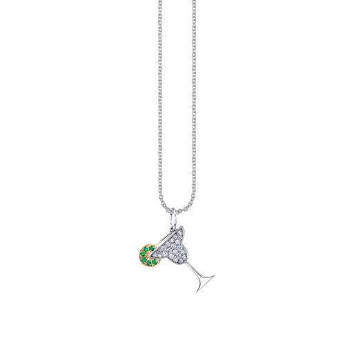 Gold & Diamond Margarita Charm