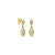 Gold & Diamond Marquise Evil Eye Drop Earring