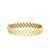 Pure Gold Marquise Eye Hinge Bangle