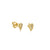 Gold & Diamond Conch Shell Stud