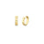 Pure Gold Marquise Eye Huggie Hoops