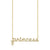 Kids Collection Gold & Diamond Princess Script Necklace