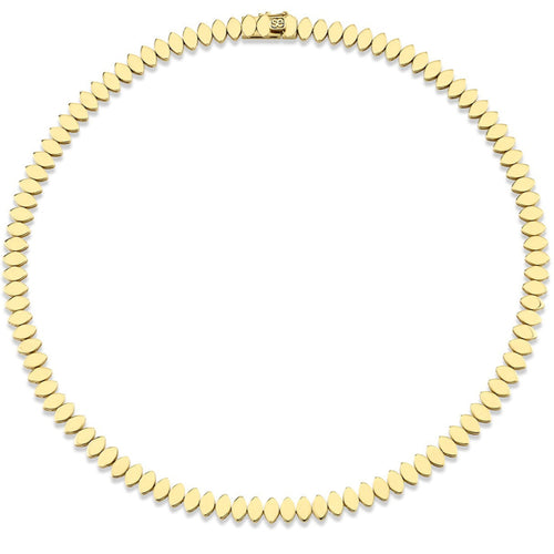 Pure Gold Marquise Eye Eternity Necklace
