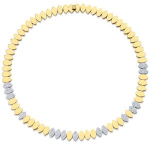 Gold & Diamond Marquise Eye Eternity Necklace - Sydney Evan Fine Jewelry