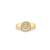 Gold & Diamond Small Happy Face Signet Ring