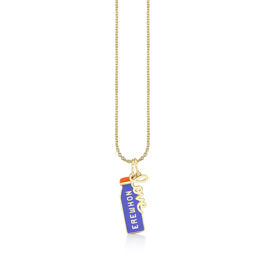 Gold & Enamel Small Erewhon x Sydney Evan Necklace - Sydney Evan Fine Jewelry