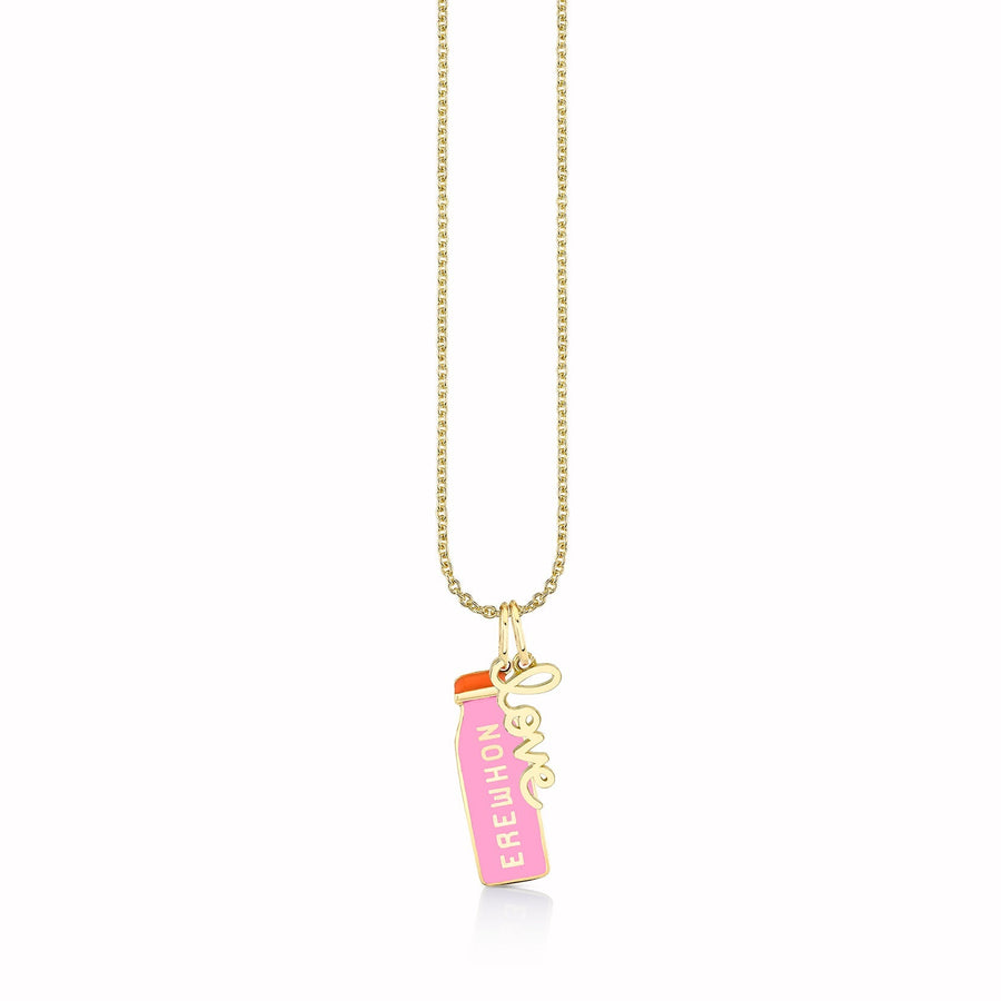 Gold & Enamel Small Erewhon x Sydney Evan Necklace - Sydney Evan Fine Jewelry