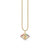 Gold & Diamond Rainbow Lashes Eye Charm