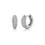 Gold & Diamond Puffy Huggie Hoops