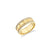 Gold & Diamond Icon Ring Band