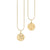 Gold & Diamond Aquarius Zodiac Medallion