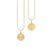 Gold & Diamond Aries Zodiac Medallion Necklace