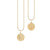 Gold & Diamond Leo Zodiac Medallion