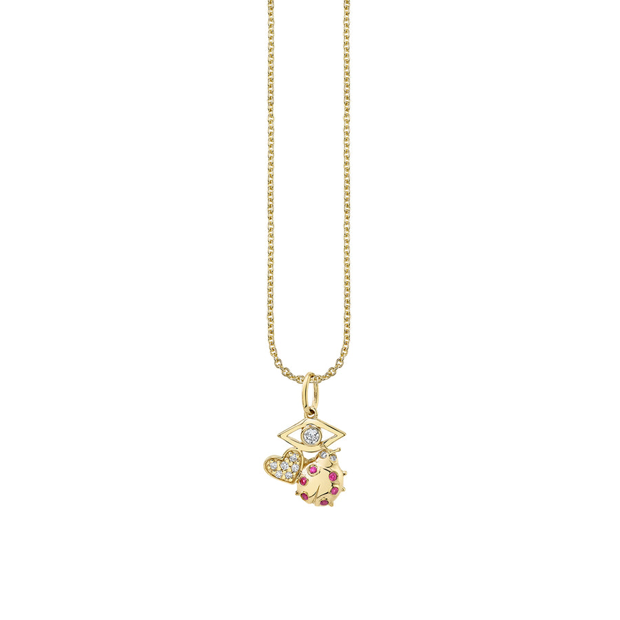 Gold & Diamond Love, Protection & Luck Charm - Sydney Evan Fine Jewelry