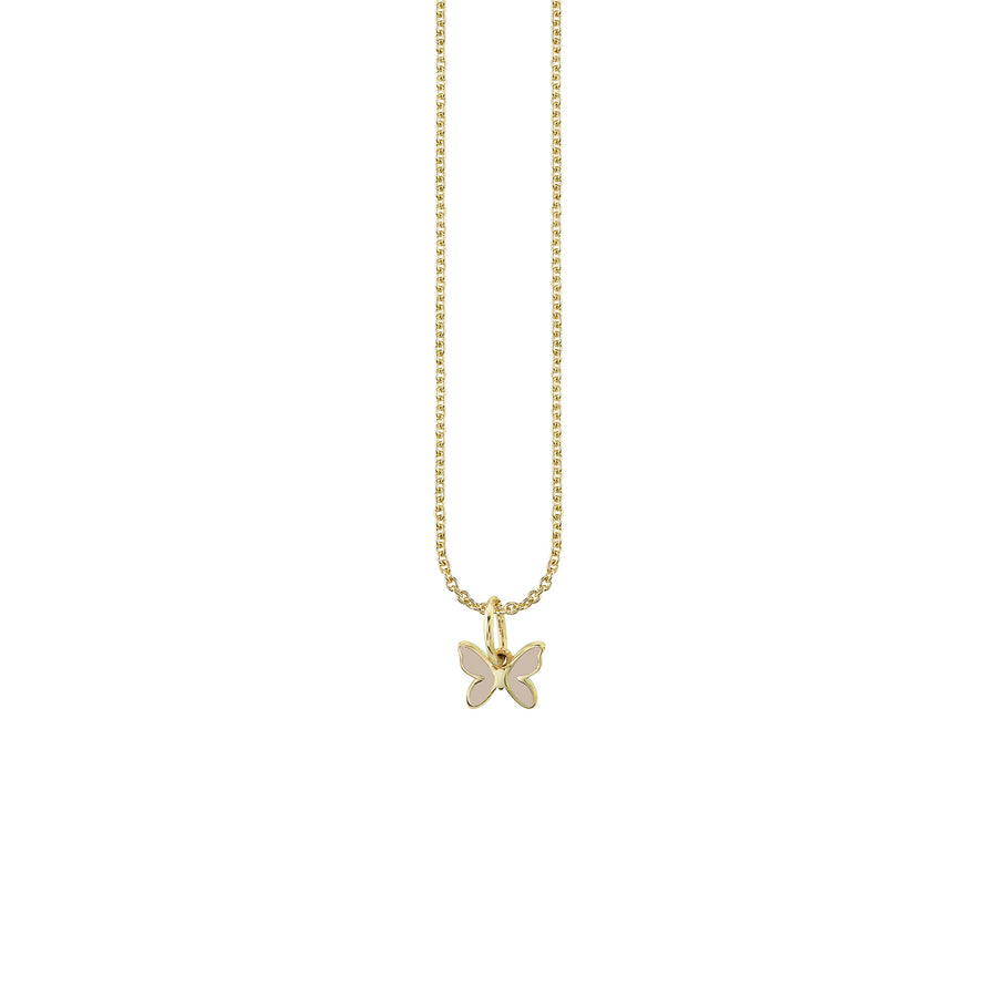 Gold & Enamel Mini Butterfly Charm - Sydney Evan Fine Jewelry
