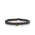 Men's Collection Gold & Enamel Tiny Mushroom on Dark Brown Heishi