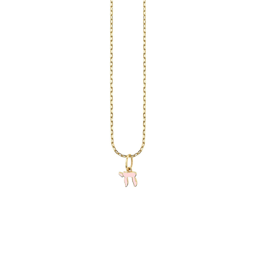 Kids Collection Gold & Enamel Mini Chai Charm Necklace - Sydney Evan Fine Jewelry