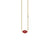 Gold & Enamel Mini Lips Necklace