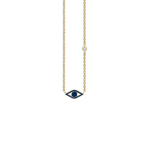 Kids Collection Gold & Enamel Mini Eye Necklace