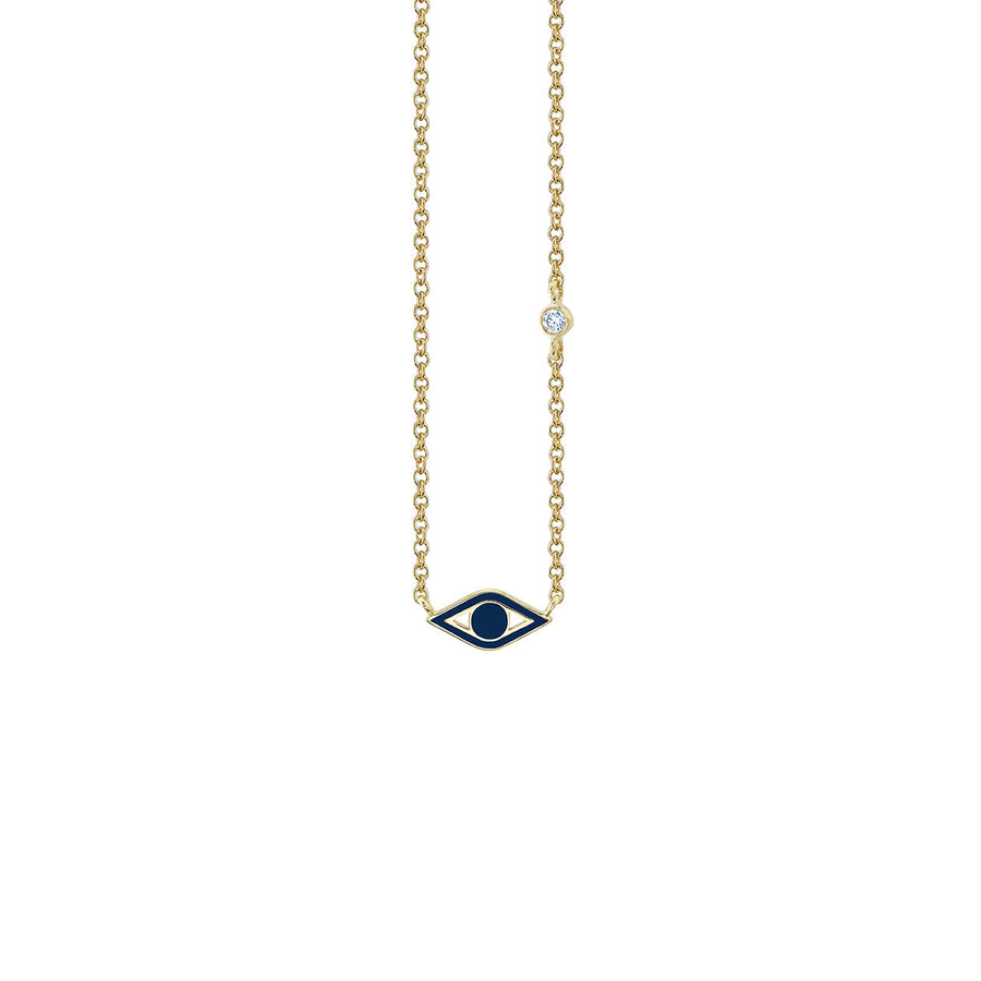 Kids Collection Gold & Enamel Mini Eye Necklace - Sydney Evan Fine Jewelry