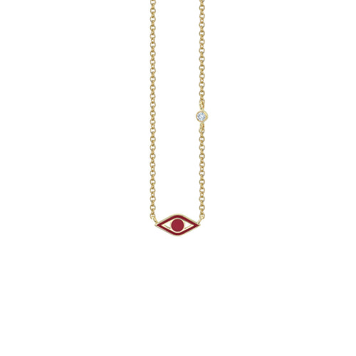 Kids Collection Gold & Enamel Mini Eye Necklace