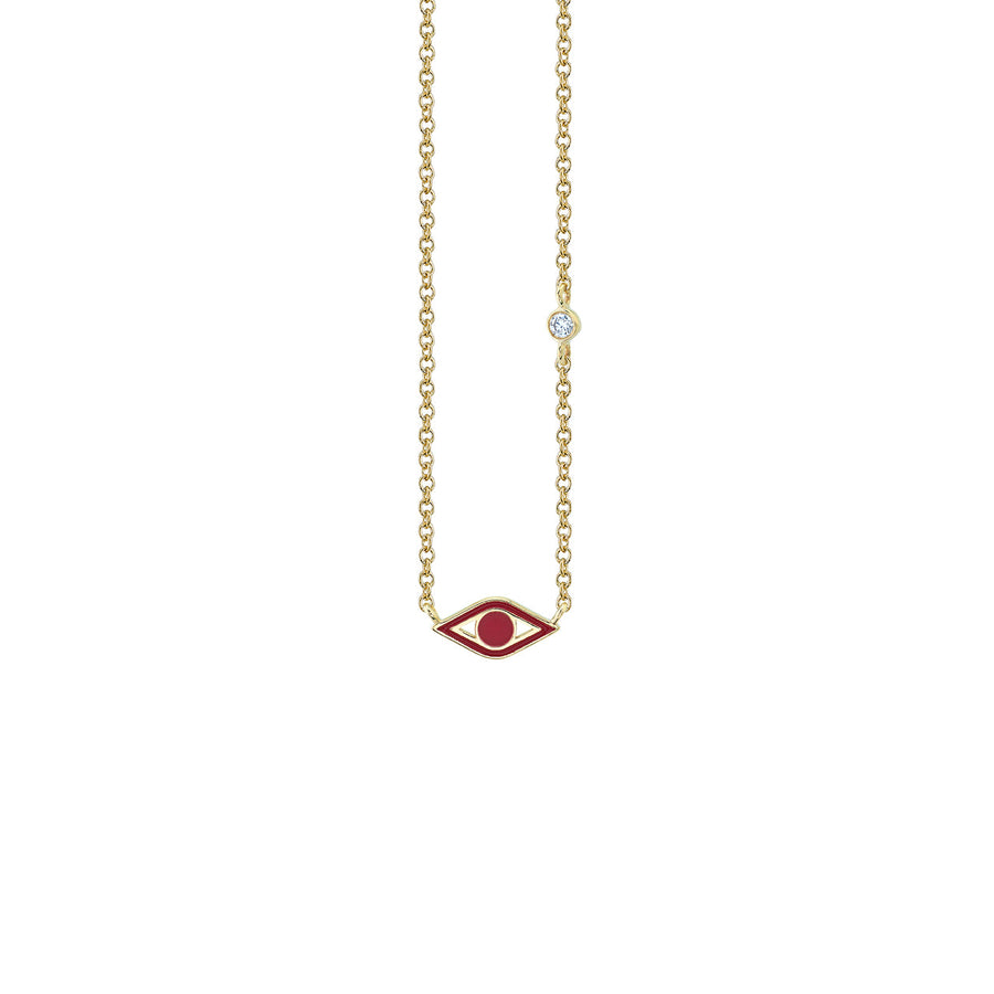 Kids Collection Gold & Enamel Mini Eye Necklace - Sydney Evan Fine Jewelry