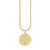 Gold & Diamond Large Aquarius Zodiac Medallion