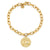 Gold & Diamond Large Zodiac Medallion Bracelet