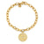 Gold & Diamond Large Zodiac Medallion Bracelet