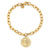 Gold & Diamond Large Zodiac Medallion Bracelet