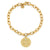 Gold & Diamond Large Zodiac Medallion Bracelet