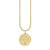 Gold & Diamond Large Capricorn Zodiac Medallion